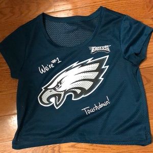 Eagles Super Bowl Jersey crop top